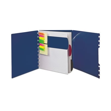 Tops Products Ampad, VERSA CROSSOVER NOTEBOOK, 1 SUBJECT, WIDE/LEGAL RULE, NAVY COVER, 11 X 8.5, 60 SHEETS 25634